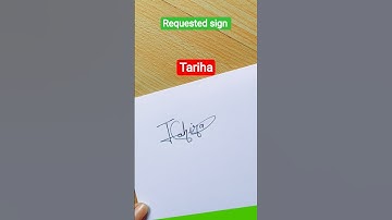 Tahira name signature style #T signature style #Tahira name style