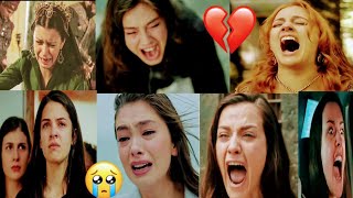 صراخ وبكاء الممثلات التركيات في المسلسلات التركية حزين  علي اغنية صرخة وجع ?