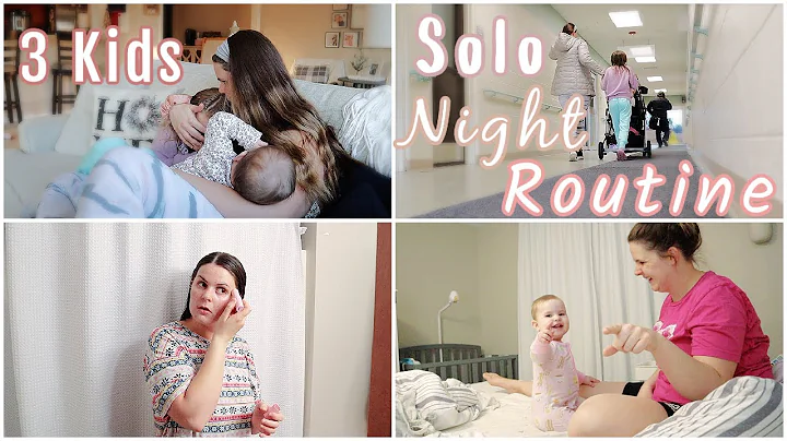 Solo Night Routine With 3 Kids! Winter 2022
