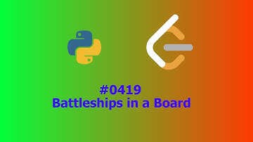 No Sound Leetcode 419: Battleships in a Board