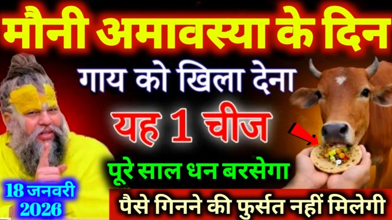 18 जनवरी मौनी अमावस्या के दिन गाय को खिला देना यह 1 गुप्त चीज, 7 पीढ़ी बैठकर खायेंगी Mauni Amavasya 