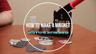 How to make Square Magnet and Pin Button with a manual machine