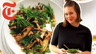 Alison Roman's Creamy Farro With Crispy Mushrooms | NYT Cooking