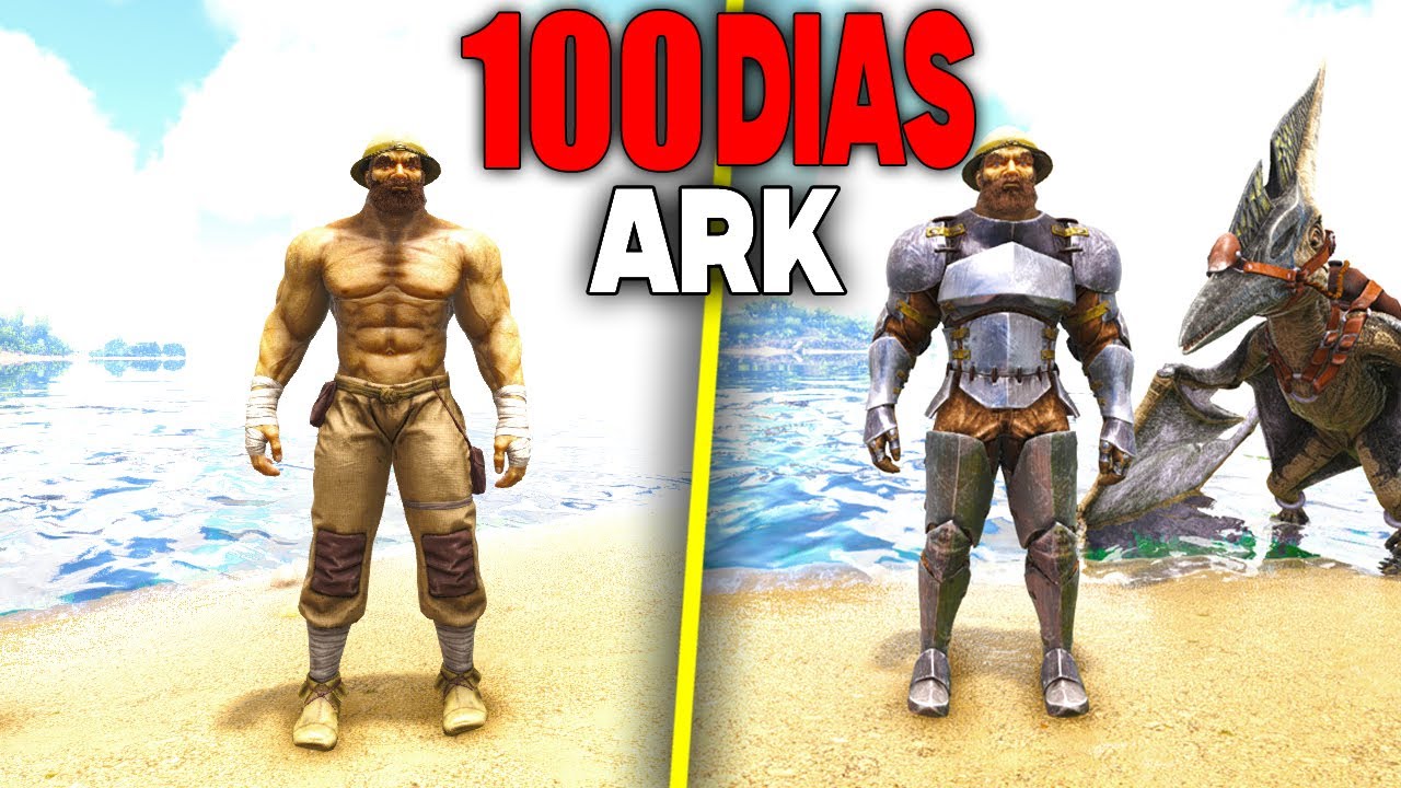 SOBREVIVO 100 DIAS en ARK HARDCORE en The Island en ARK Survival Evolved
