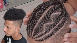 Trança Nagô em Cabelo Curto Masculino