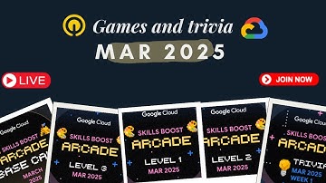 March games and trivia || Live || 2025 ||  #qwiklabs #qwiklabsarcade2025