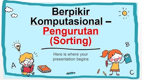 Pengurutan Sorting - Informatika Kelas X
