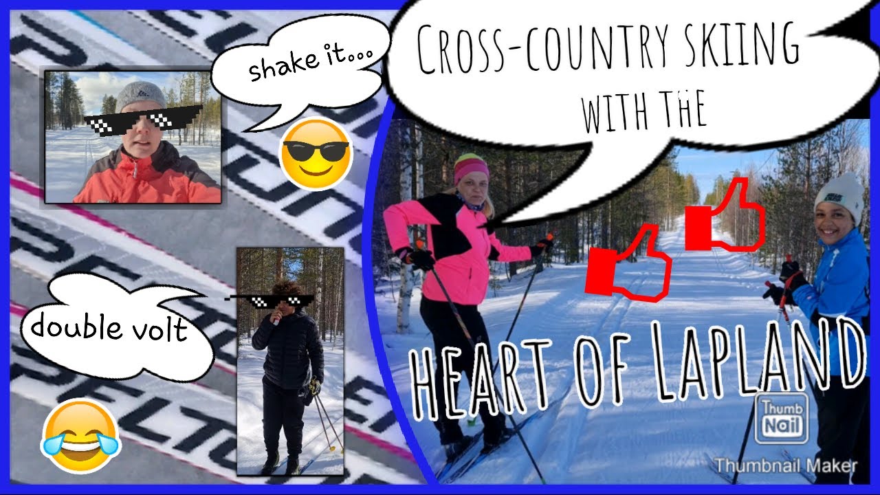 Cross-country skiing with the heart of Lapland 💙