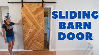 How To Build A Barn Door in One Day!! | DIY Sliding Door