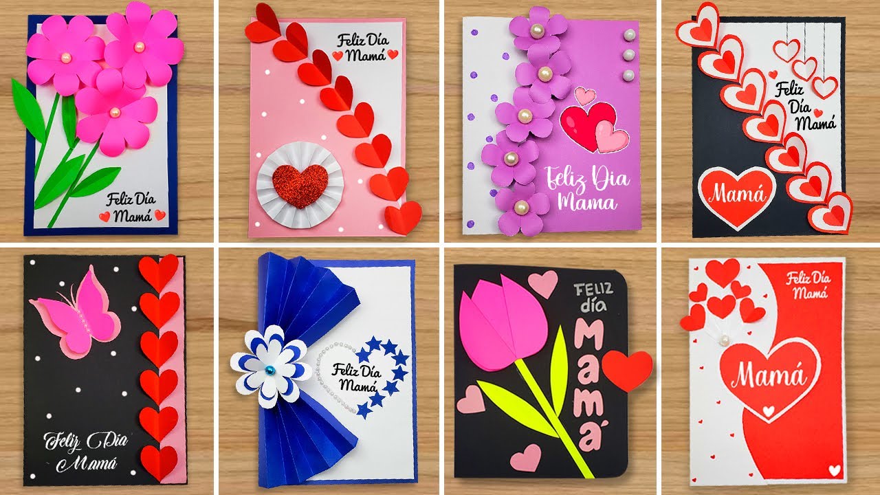 🌷💌Como hacer tarjetas para el DÍA DE LA MADRE/MUJER🌷 Mother's Day Card🌹Lindas Tarjetas para mamá💖