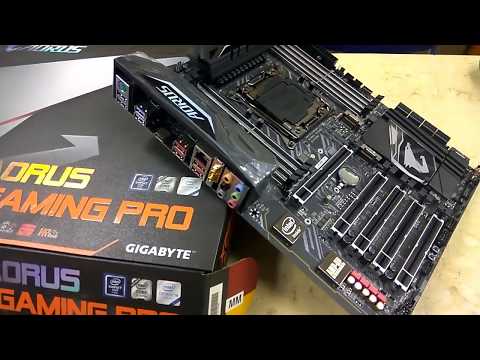 X299 Aorus Ultra Gaming Pro Gigabyte Motherboard Unboxing supported x Series Processor Tech Land
