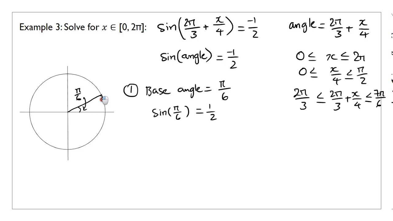 12MAM Solving for sin cos Example 3 - YouTube