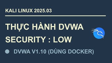 Kali Linux : Thực hành khai thác lỗ hổng với DVWA (v1.10) (chế độ LOW) | nhạc nền