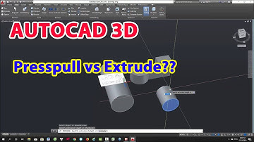Autocad for beginner - Khác nhau giữa lệnh Presspull và lệnh Extrude trong Autocad 3D