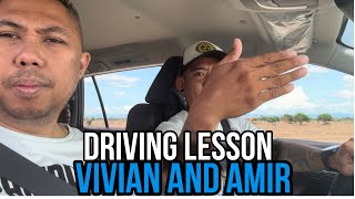 DRIVING LESSON VIVIAN AND AMIR MATINGA