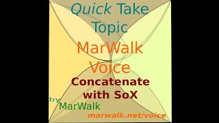 Concatenate with SoX