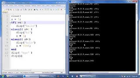 Octave Tutorial 13   Selective Execution, Part 2 if Statements