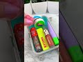 Packing mini suitcase with preppy lip balm part 2 satisfying asmr asmr oddlysatisfying 