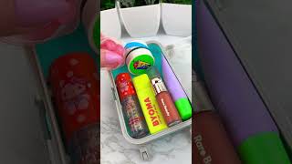 Packing Mini Suitcase with PREPPY Lip Balm (Part 2) Satisfying Video ASMR! #asmr #oddlysatisfying 💄💋