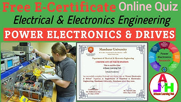 Power Electronics & Drives Quiz | National Level Quiz on Power Electronics & Drives