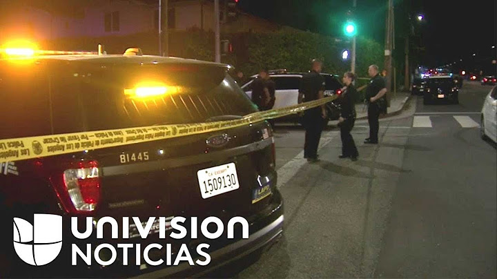 Una parada de tránsito se convierte en un mortal tiroteo en Los Ángeles