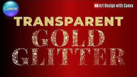 Gold Glitter Text Effect | Canva Tutorial Typography Design