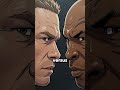 John Cena vs Mike Tyson 🥊🔥 | Strength vs Speed | Ultimate Showdown #Shorts