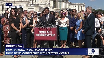LIVE: Reps. Khanna, Massie hold news conference with Epstein survivors