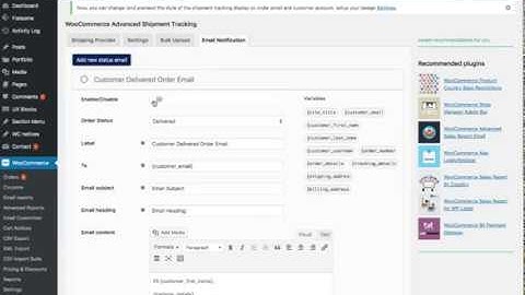 Advanced Shipment Tracking for WooCommerce Plugin Settings Overview V 1.9.3