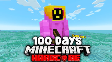 I Survived 100 Days In An OCEAN ONLY World In Minecraft Hardcore (Full Movie)