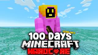 I Survived 100 Days In An OCEAN ONLY World In Minecraft Hardcore (Full Movie)