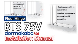 Dormakaba BTS75v Installation Manual