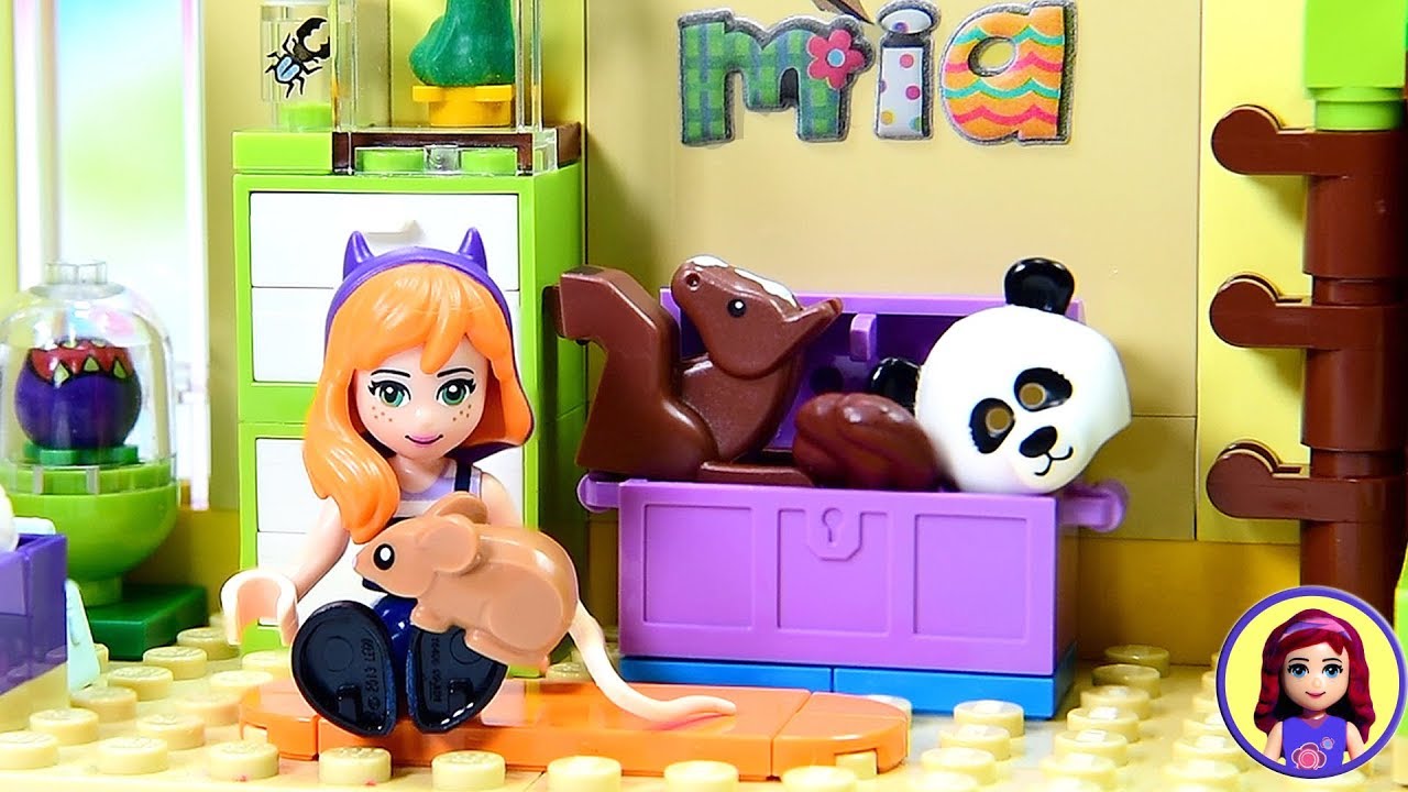 Little Mia's Jungle Toddler - Custom Lego Friends Girls Bedroom DIY Build -