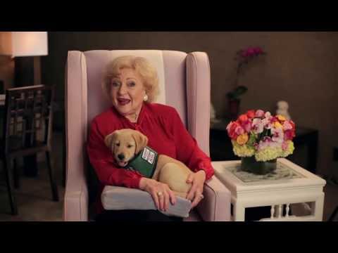 Video Betty White Supports Guide Dogs for the Blind