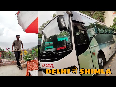 Delhi To Shimla In Luxury 1.5 Crore Volvo Bus ? Hrtc Best Volvo Bus Journey ?