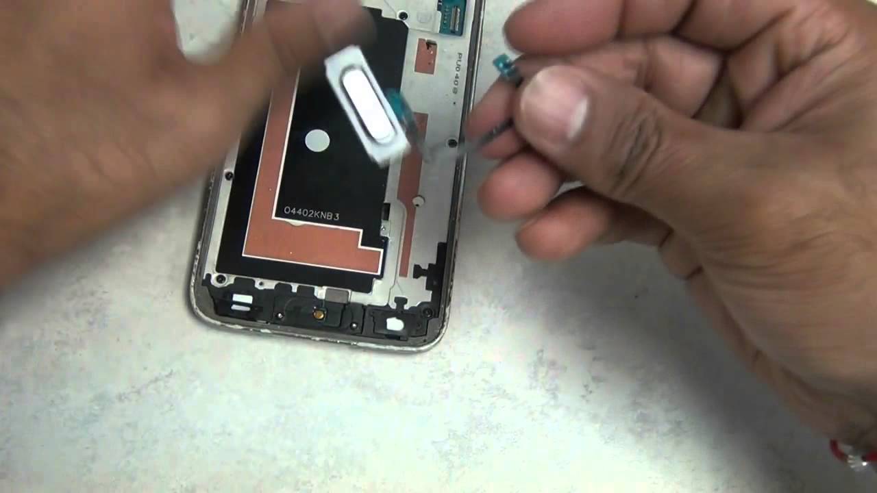 Samsung Galaxy S5 Home / Menu Button Flex Cable Repair Replacement Guide -  YouTube