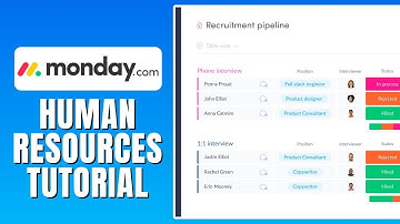 How To Use Monday.com For HR - Monday.com for Human Resources