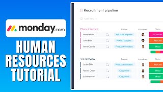How To Use Monday.com For HR - Monday.com for Human Resources
