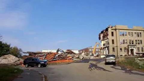 Woburn High School under Demolition