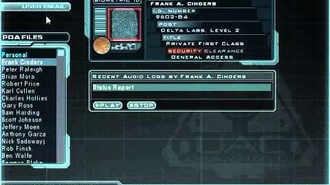 Doom 3 - Frank Cinders PDA