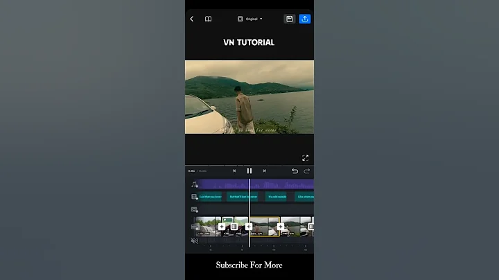VN Cinematic | Video editing tutorial | VN TIMELINE  #cinematic  #videoshort  #videoedit  #vneditor