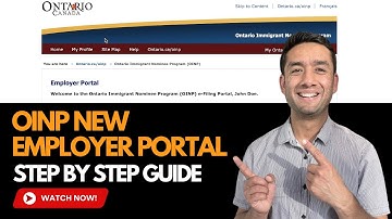 OINP NEW Employer Portal STEP BY STEP GUIDE