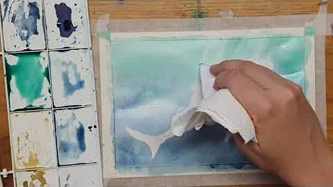 Whaleshark Watercolour Tutorial