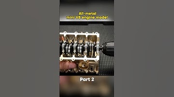 Part2 | All-metal mini v8 engine model kit!#enginemodel #v8 #v8power #miniengine #fyp #fyp