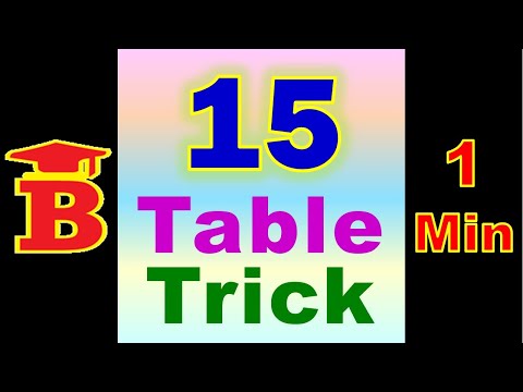 15 Table Trick