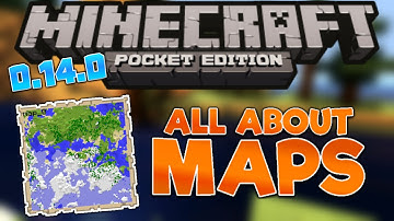 ALL ABOUT MAPS IN MCPE 0.14.0 - Big Maps, Cursor & More - Minecraft PE (Pocket Edition)