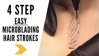 4 STEP EASY MICROBLADING HAIRSTROKE PATTERN