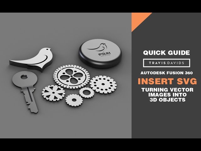 Download Autodesk Fusion 360 Insert Svg Turn Vector Images Into 3d Objects Youtube