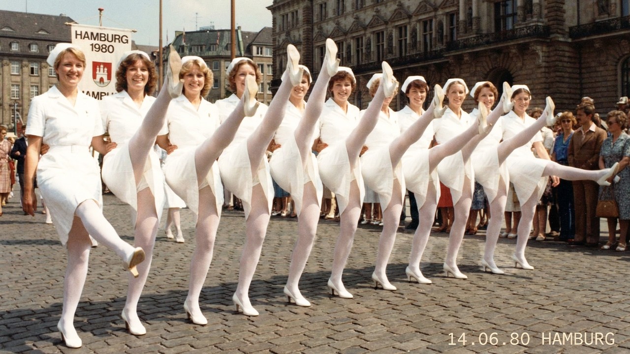 Dieser traditionelle Schwesternmarsch in Hamburg 1980 begeistert noch heute