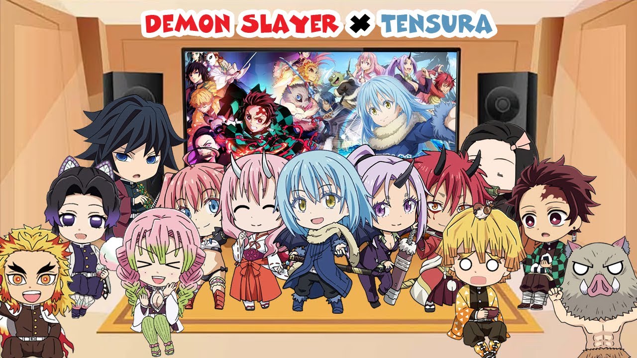Demon Slayer React To Rimuru All That Time I Got Reincarnated As A 